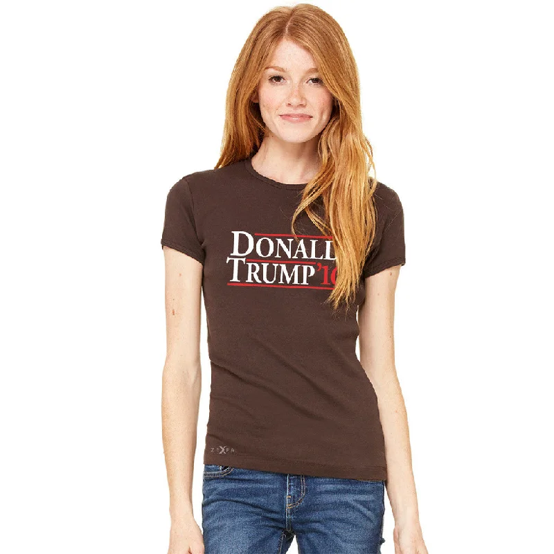 Zexpa Apparel™ Donald Trump Campaign Reagan Bush Design Women's T-shirt Elections Tee Anti-Pilling Machine Wash Handmade