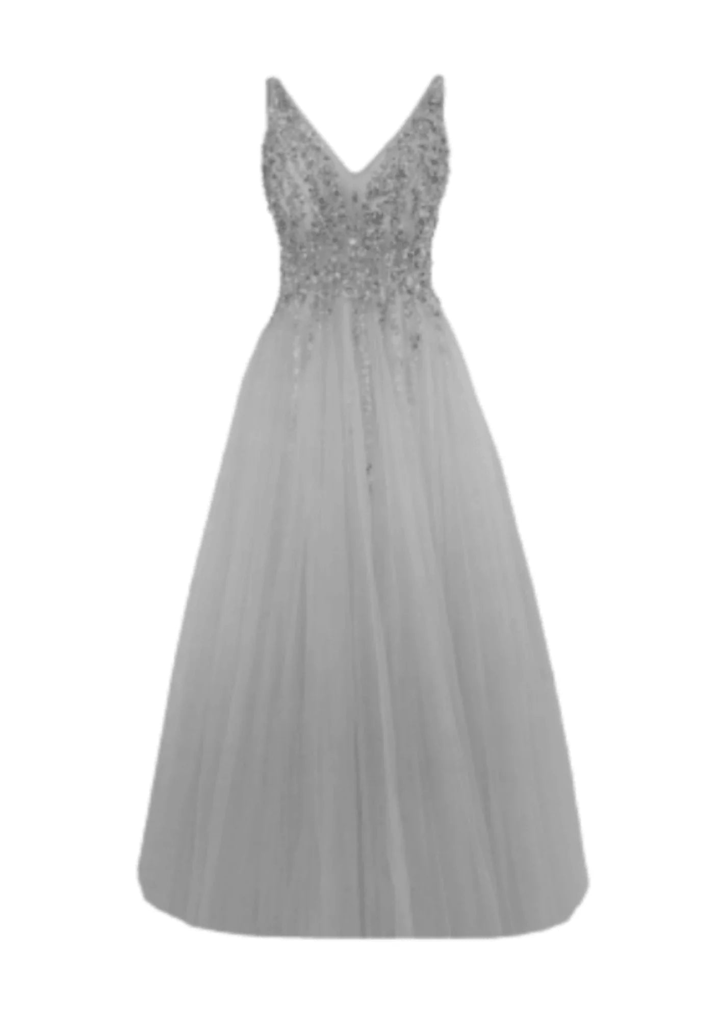 SEQUINED GREY DRESS