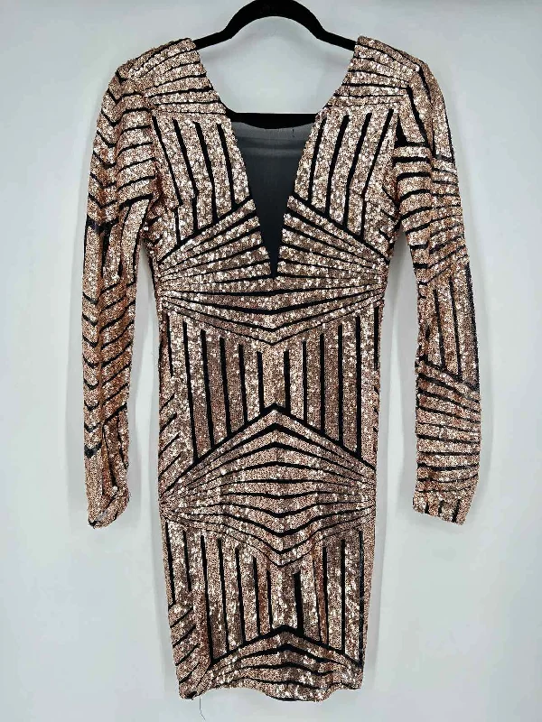 A'gaci Size M Bronze Sequin NWT Dress