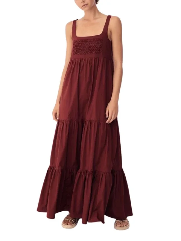 Alba Dress Burnt Umber