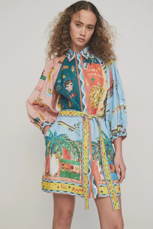 All Aboard Mini Dress Stylish Spaghetti Strap Mini Dress