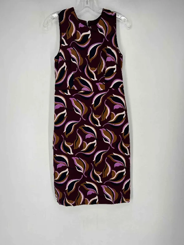 Ann Taylor Size 2 Purple Print NWT Dress