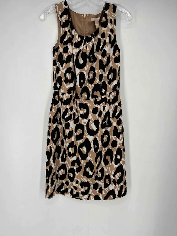 Banana Republic Size 4 Black & Tan Dress