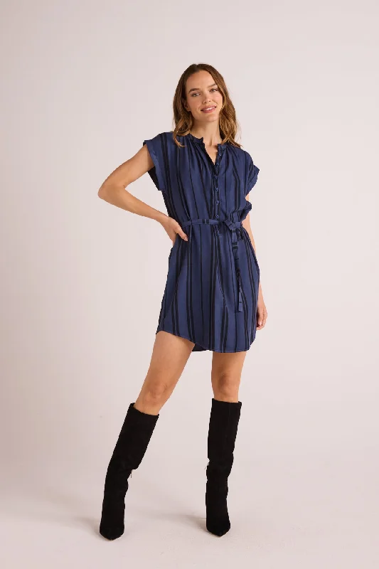 Belted Cap Sleeve Dress
