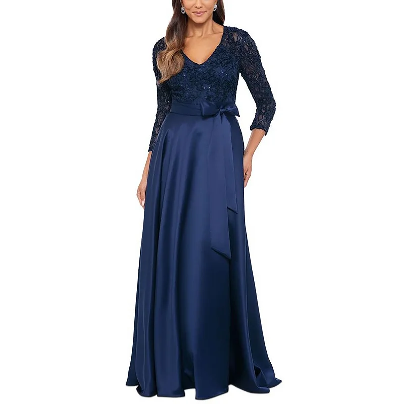 Womens Lace Long Evening Dress