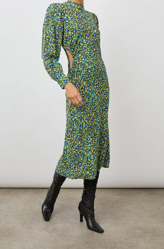 CARMEL DRESS - ABSTRACT GARDEN