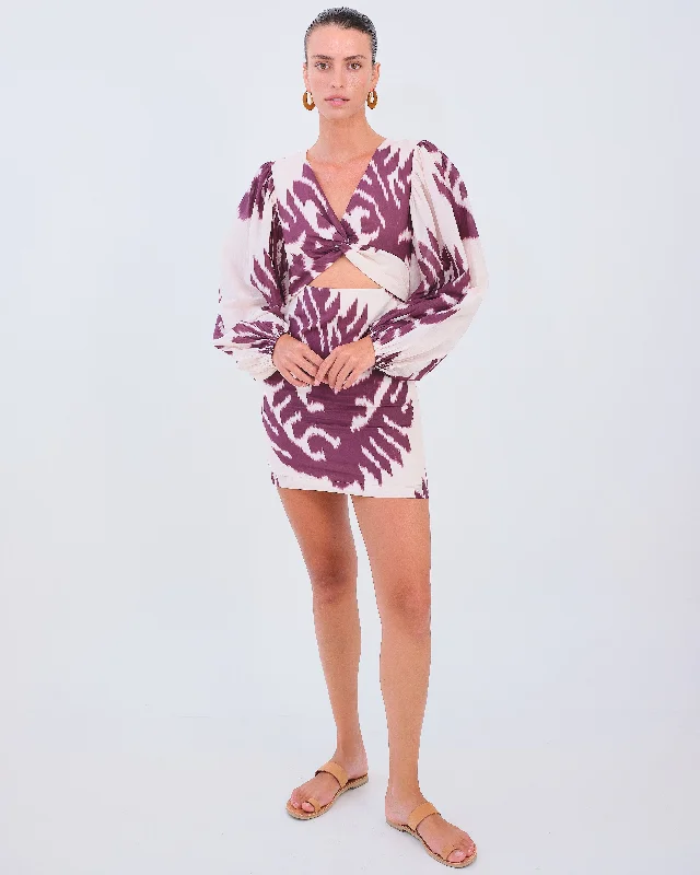 Diana Cut-Out Dress - Leaf by Desert Queen