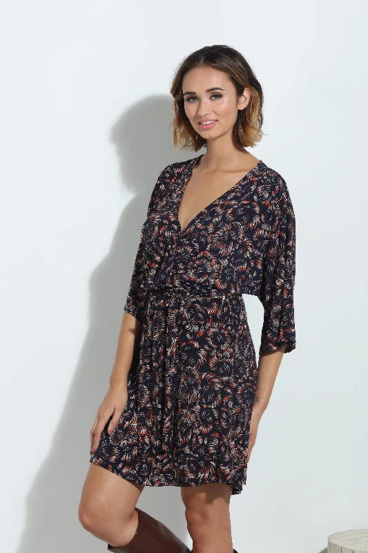 Ziza Stretch Kimono Sleeve Dress-FINAL SALE