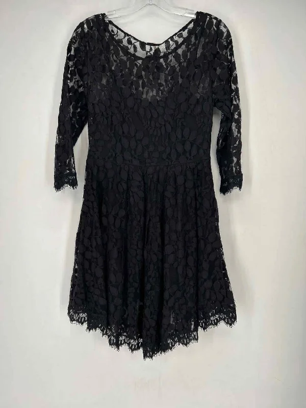 Free People Size 6 Black Lace Dress