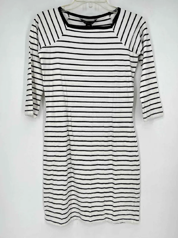 French Connection Size 6 Navy Striped Dress