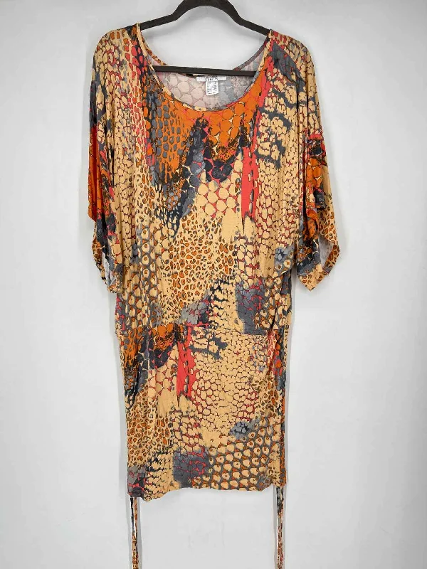 Lascana for Venus Size M Cream Print Dress