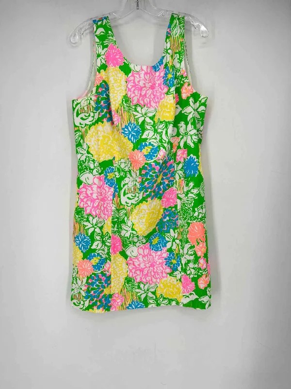 Lilly Pulitzer Size 16 Neon Multi Color Print Dress