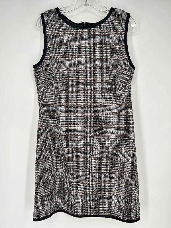 Max Studio Size L Black Houndstooth Dress