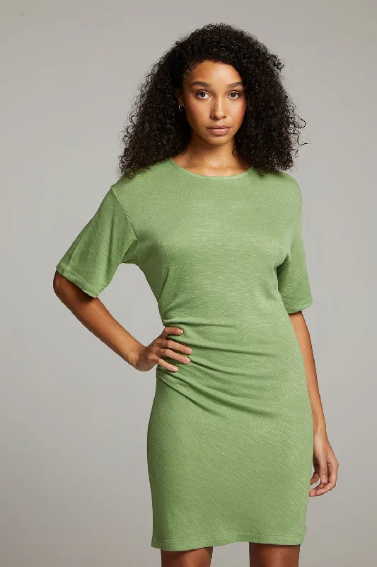 Memory Piquant Green Mini Dress Comfortable Bodycon Mini Dress