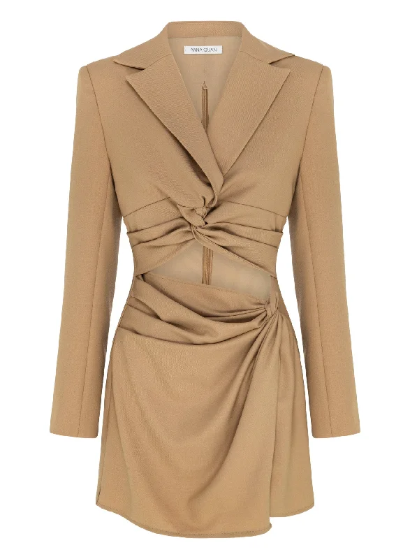 Mona Dress Nutmeg