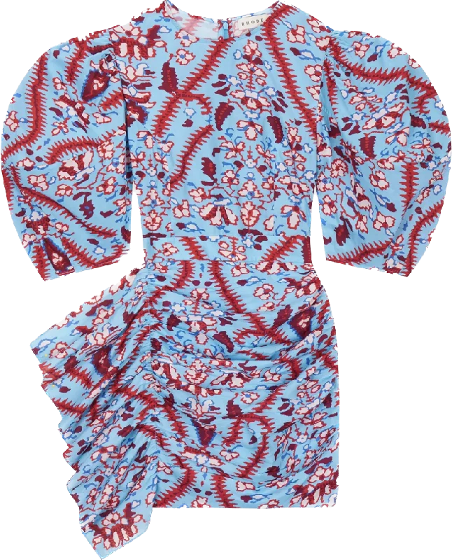 Pia Dress - Plumeria Sky