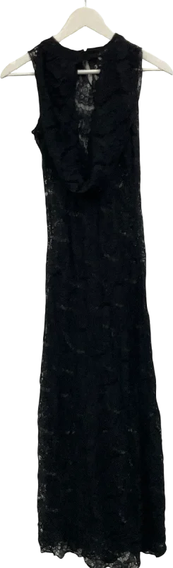 pretty rascal Women's Black Florence Dress UK S