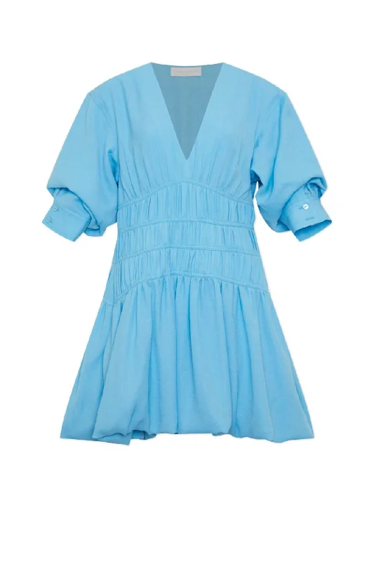 Simkhai Diem Mini Dress - Capri Cozy Ruched Mini Dress