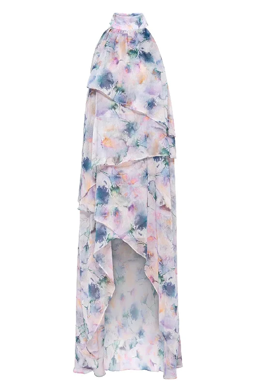 Victorine Dress - Abstract Watercolor