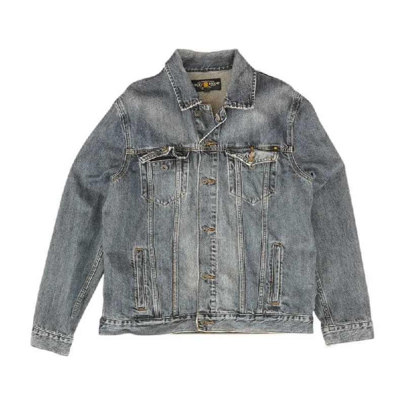 Blue Solid Denim Jacket Chenille Jacket Brocade Jacket Lace Jacket