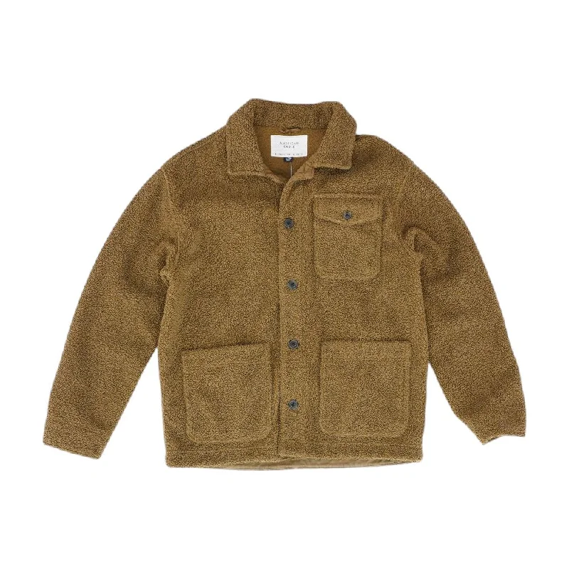 Brown Solid Lightweight Jacket Faux Fur Jacket Real Fur Jacket Shearling Jacket