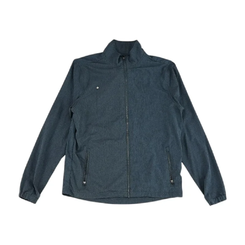 Gray Solid Active Jacket Trench Coat Raincoat Waterproof Jacket