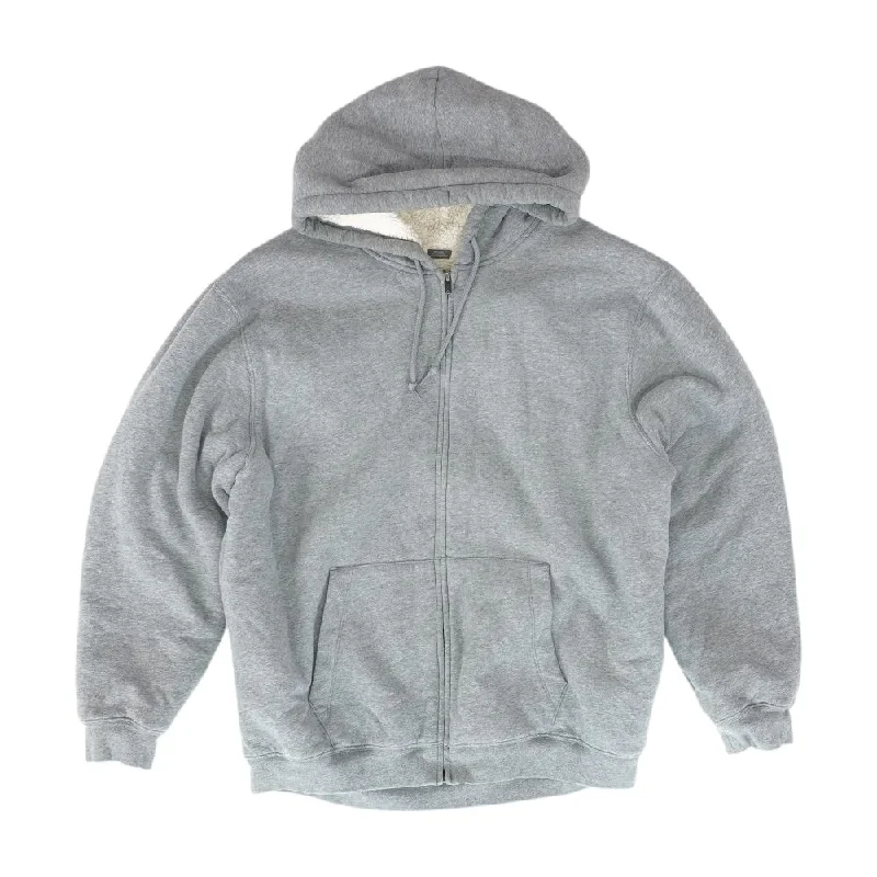 Gray Solid Lightweight Jacket Tiered Jacket Buttoned Jacket Zippered Jacket