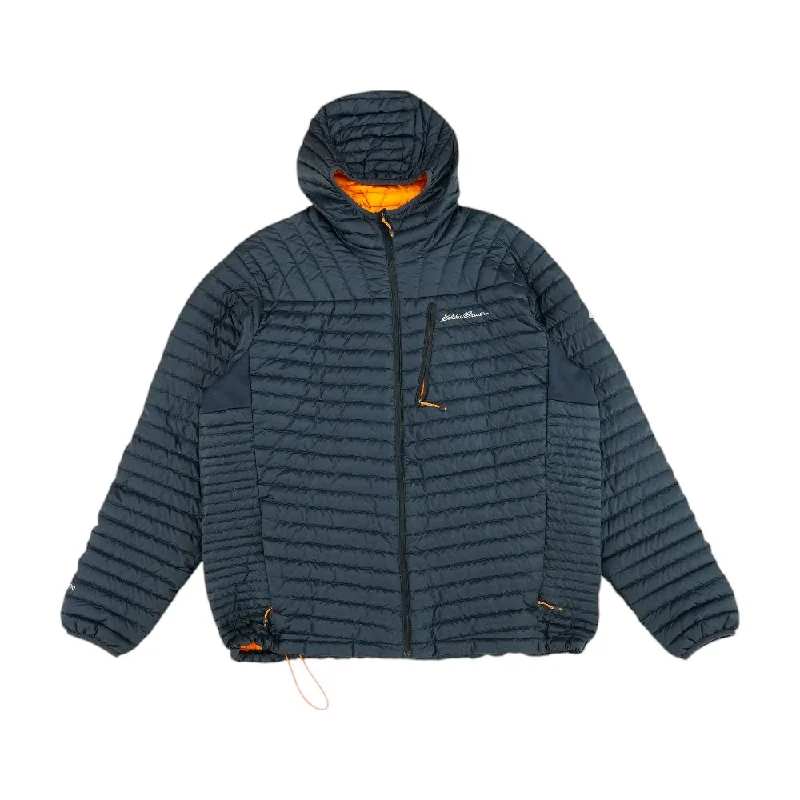 Gray Solid Puffer Jacket Embroidered Jacket Appliqued Jacket Beaded Jacket