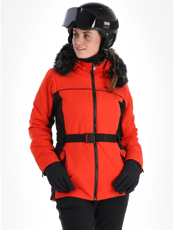 Kilpi Womens Ski Jacket - Carrie Nylon Fabric Polyester Fabric Spandex Fabric