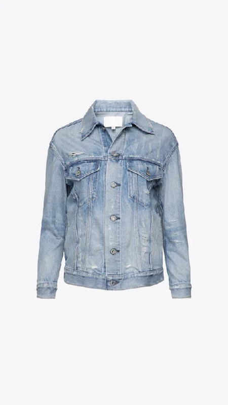 MV Lodi Oversize Trucker Jacket Toggled Jacket Drawstring Jacket Belted Jacket