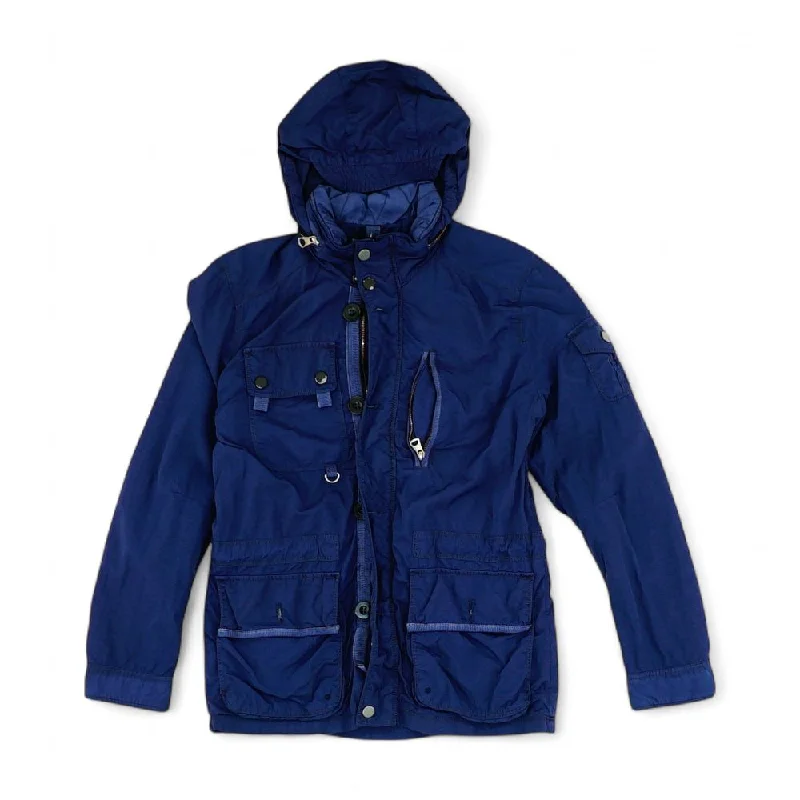Navy Solid Active Jacket V-Neck Jacket Boat Neck Jacket Square Neck Jacket
