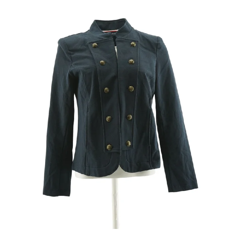 Navy Solid Lightweight Jacket Mesh Jacket Canvas Jacket Denim Jacket