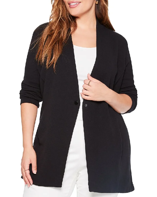 NIC+ZOE Plus Grace Jacket Ribbed Jacket Pleated Jacket Ruffled Jacket