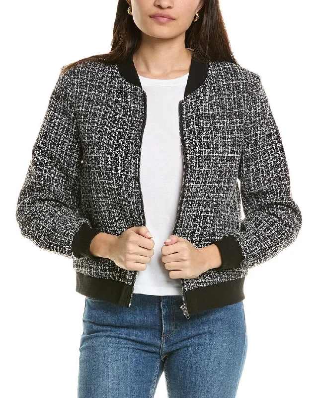 Pascale La Mode Zip Tweed Jacket Satin Jacket Silk Jacket Chiffon Jacket