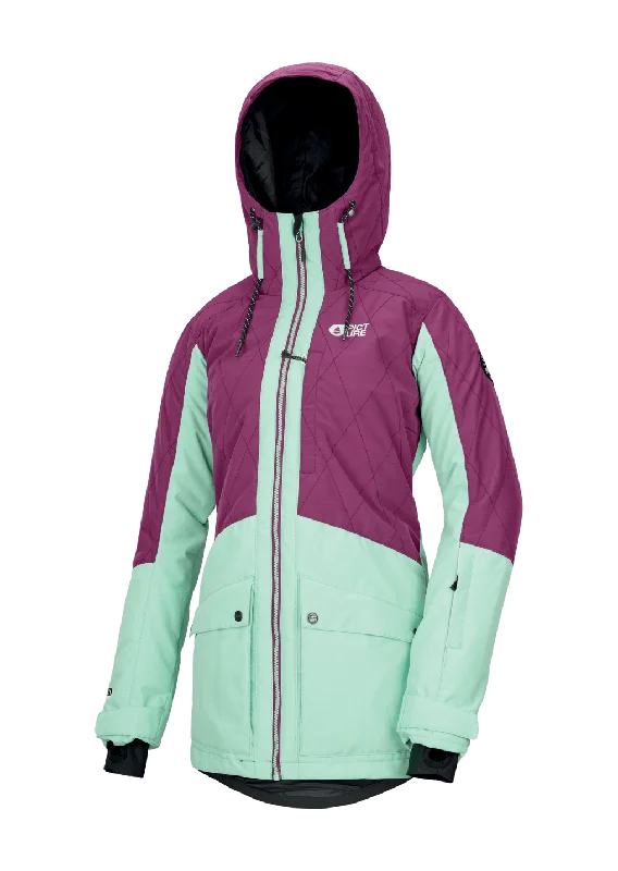 Picture Womens Ski Jacket - Mineral Denim Jacket Leather Jacket Suede Jacket