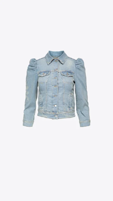 Ada Jacket - Porcelain Blue Mesh Jacket Canvas Jacket Denim Jacket