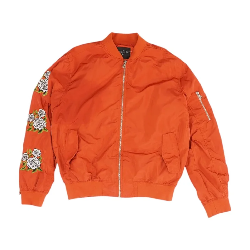 Rust Solid Bomber Jacket Jersey Jacket Tulle Jacket Batik Jacket