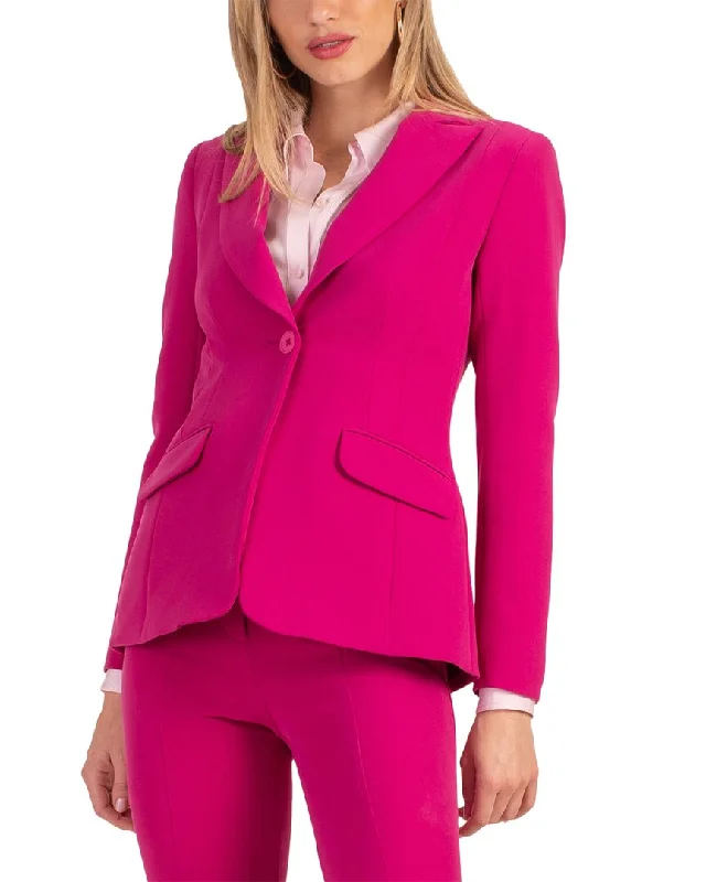 Trina Turk Mira 2 Jacket Zippered Front Buttoned Front Snap Front