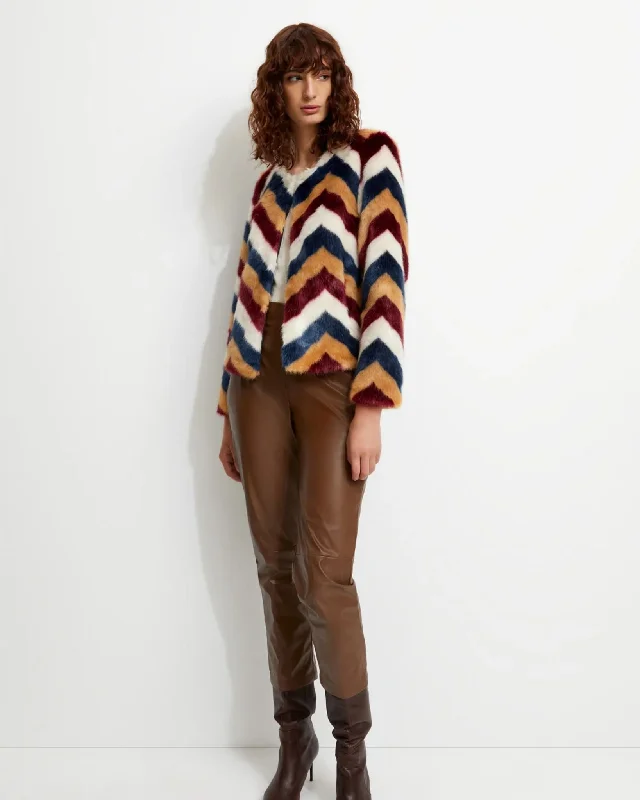 Frequency Jacket | Zig-Zag Multi V-Neck Jacket Boat Neck Jacket Square Neck Jacket