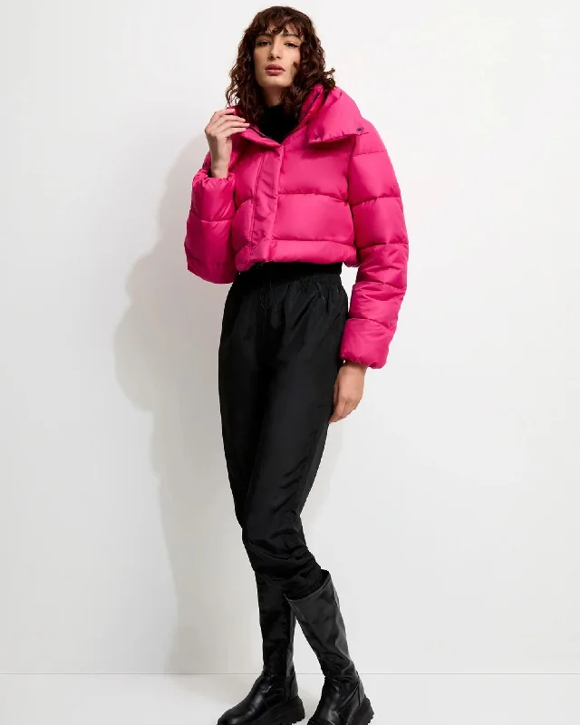 Phaedra Jacket | Pink One-Shoulder Jacket Off-the-Shoulder Jacket Asymmetrical Jacket