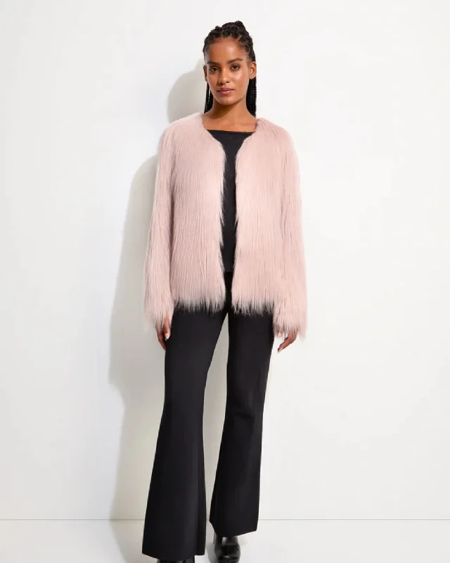 Unreal Dream Jacket | Pearl Pink V-Neck Jacket Boat Neck Jacket Square Neck Jacket
