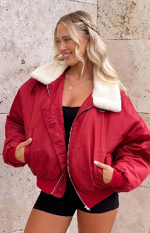 Lioness Carla Mulberry Puffer Jacket Trench Coat Raincoat Waterproof Jacket