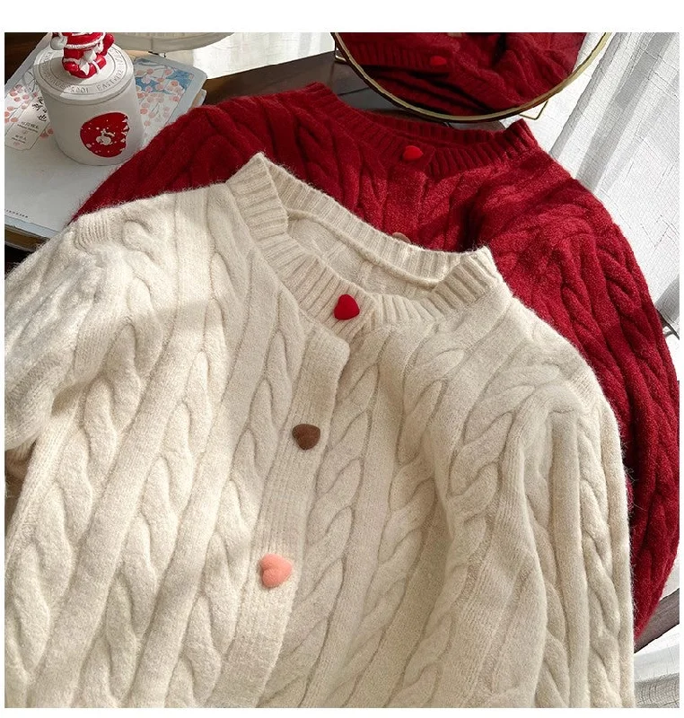 Love button sweater jacket for women       S4893 Nylon Jacket Polyester Jacket Spandex Jacket