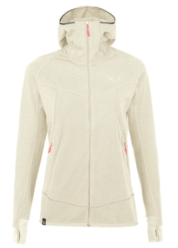 Salewa Womens Fleece Jacket - Puez Hybrid Polarlite Full Zip Hoody Tailored Jacket Straight Jacket A-Line Jacket