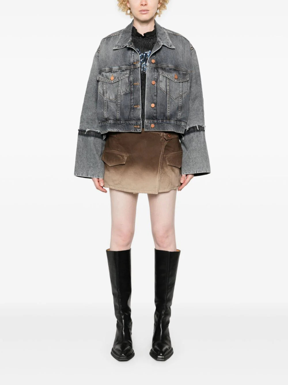 Stone Gina Cuffed Jacket Notch Collar Jacket Peter Pan Collar Jacket Cowl Neck Jacket