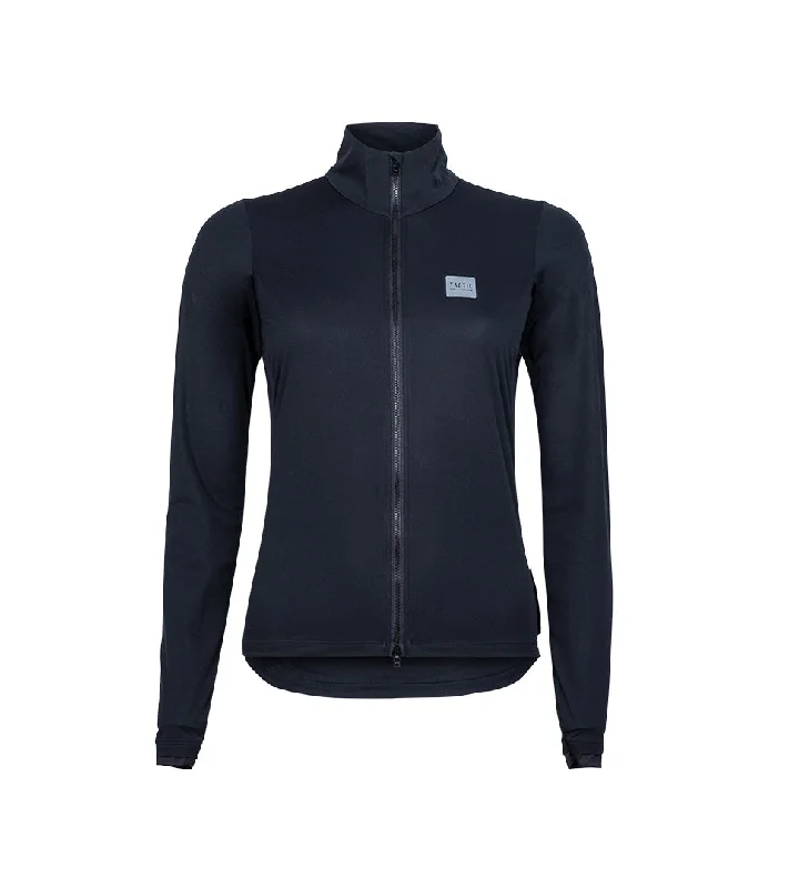 Women's Skut Windproof Jacket - Black Knit Fabric Woven Fabric Fleece Fabric