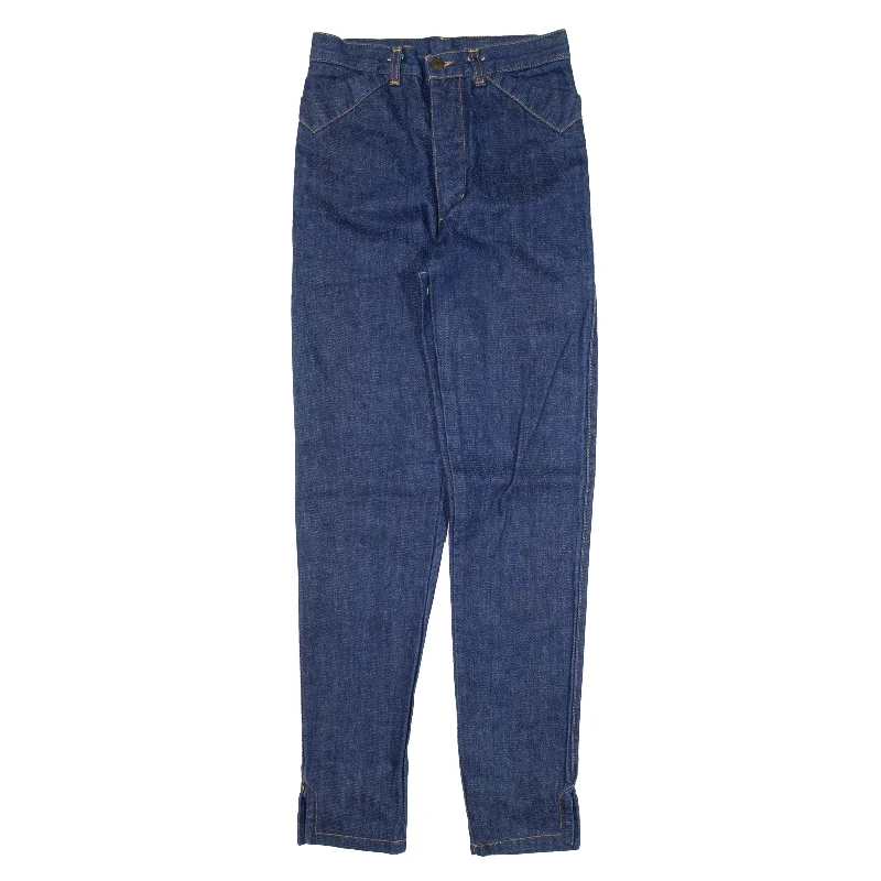 BALL Jeans Blue Denim Slim Tapered Womens W25 L31 Casual Wide-Legged Denim Jeans