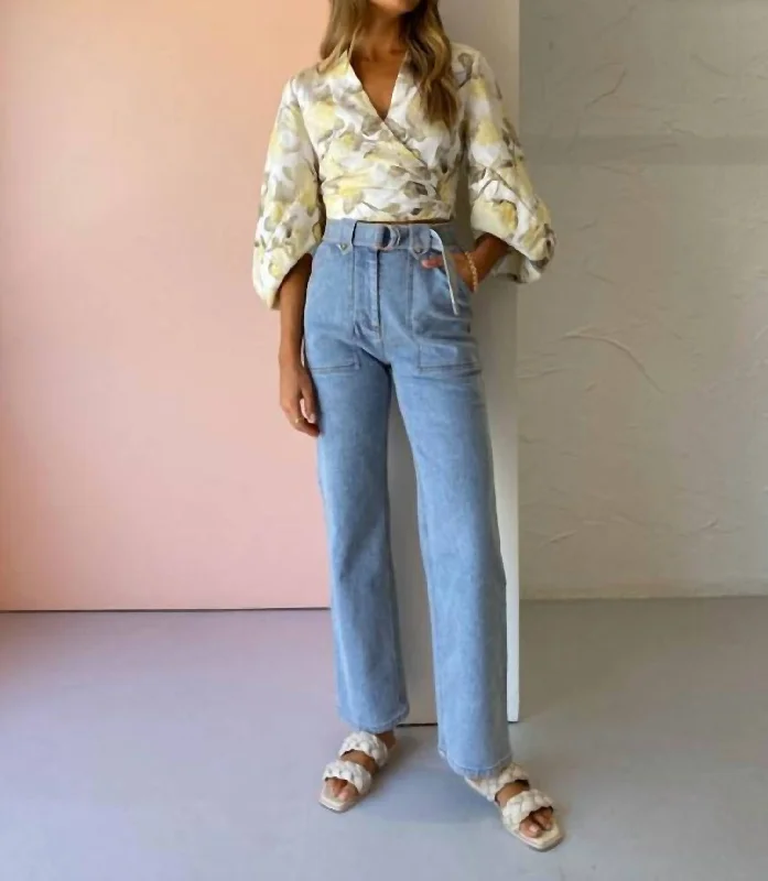 Bancroft Jean In Vintage Blue Stylish Bootcut Denim Jeans