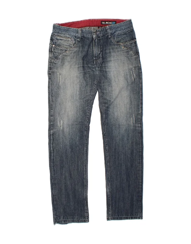 BILLABONG Womens Straight Jeans W32 L34 Blue Casual Straight-Leg Jeans