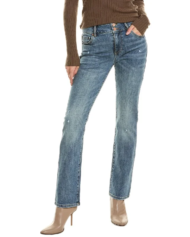 cabi Cinch Straight Jean Chic Faded Blue Jeans